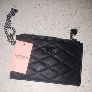 Juicy Couture Black Quilted Clutch